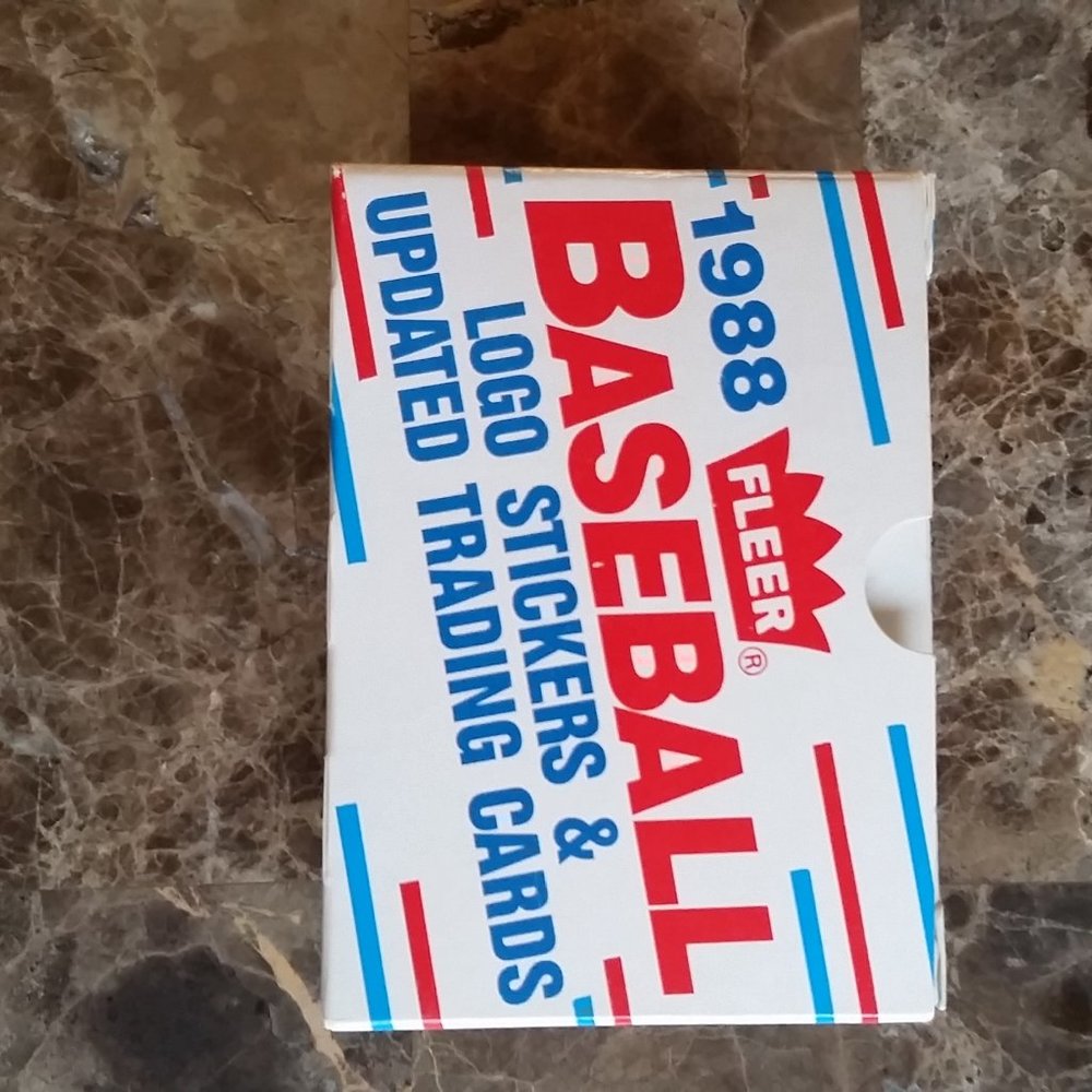 1988 Fleer Baseball Logo Stickers & Updated Trading Card Set